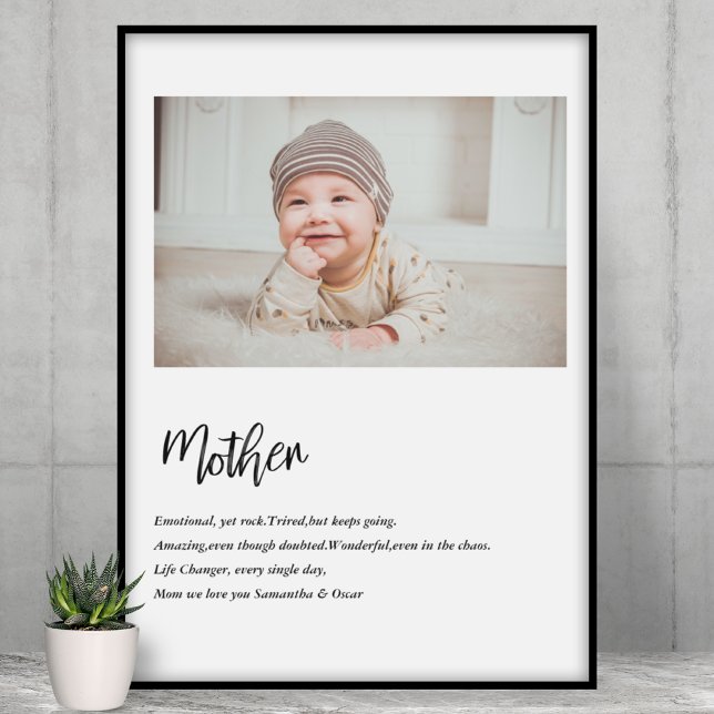 Modern Simple Best Mother Ever Best Beauty Gift Poster (Creator Uploaded)