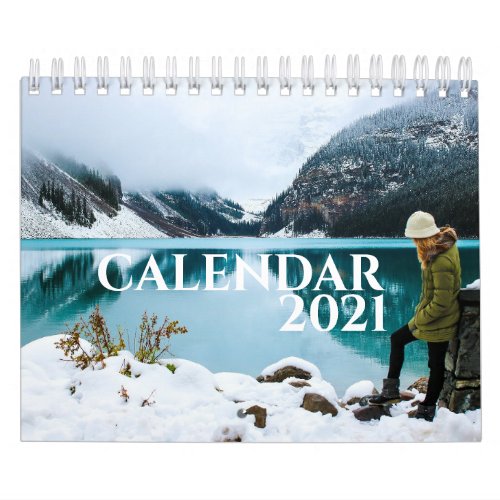 Modern  Simple Big Photos 2021 Calendar