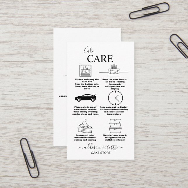 Modern Simple Black and White Business Business Card (Front/Back In Situ)