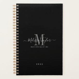 Modern Simple Black and White Handwritten Script Planner