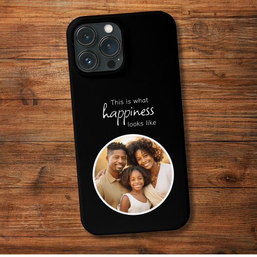 Modern Simple Black Family Photo iPhone 13 Pro Max Case