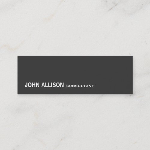Modern Simple Black Professional Business Card