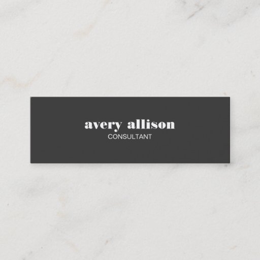 Customizable Modern Simple Black Professional Stylish Business Card Template