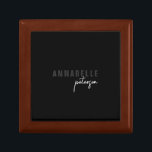 Modern Simple Black & White Minimal Script Gift Box<br><div class="desc">Modern Simple Black & White Minimal Script Gift Box</div>