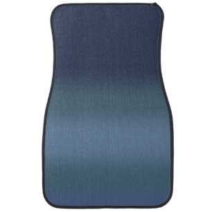 Modern Simple Blue navy Gradient Color Car Floor Mat