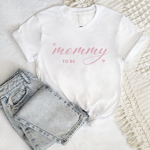 Modern Simple Boho Baby Shower Mommy to Be T_Shirt