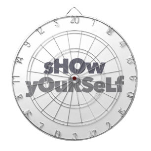 Modern, simple, bold, urban design Show Yourself Dart Board
