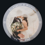 Modern Simple Bride and Groom Photo Wedding Favor Magnet<br><div class="desc">Modern Simple Bride and Groom Photo Wedding Favor magnet</div>
