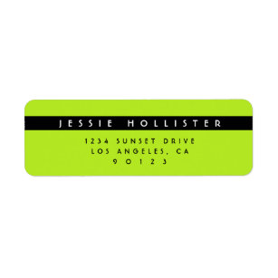 Your First And Last Name Return Address Labels | Zazzle
