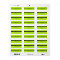 Modern Simple Bright Lime Green Return Address