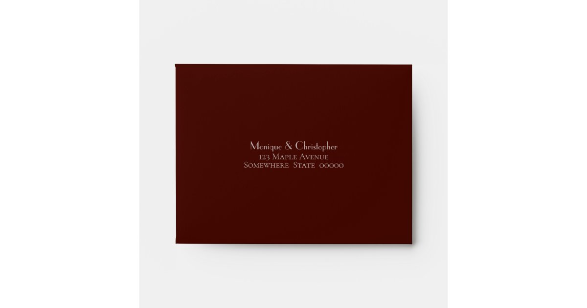 Watercolor Paper Texture A7 5x7 Wedding Invitation Envelope