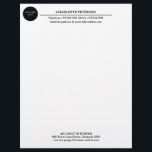 Modern Simple Business Logo  Letterhead<br><div class="desc">Modern Simple Business Logo Letterhead features logo and a modern text template. A perfect design for business owners, corporate , office to use them as a promotional items or as personal stationery .Please click on the personalize button to customize it with your text and logo.Kindly visit my store " loveyouart"...</div>
