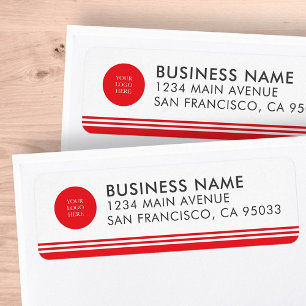 Modern Simple Business Logo Mailing Return Address Label