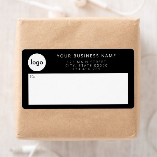 Modern Simple Business Logo Mailing Shipping Label
