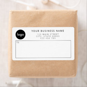 Modern Simple Business Logo Mailing Shipping Label