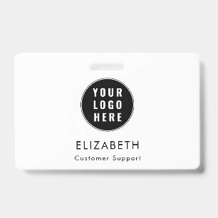 Modern Simple Business Logo Manager Custom Badge