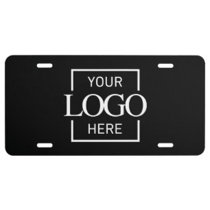 Modern Simple Business Logo Professional Company License Plate