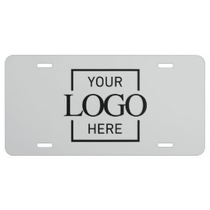 Modern Simple Business Logo Professional Company License Plate