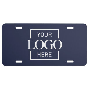 Modern Simple Business Logo Professional Company License Plate