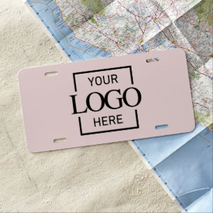 Modern Simple Business Logo Professional Company License Plate