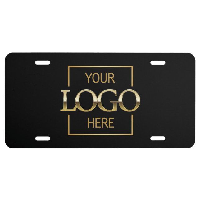 Modern Simple Business Logo Professional Company License Plate (Front)