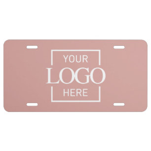 Modern Simple Business Logo Professional Company License Plate