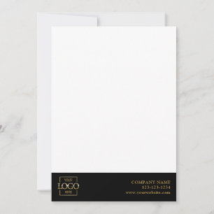 Modern Simple Business Logo Professional Editable Note Card