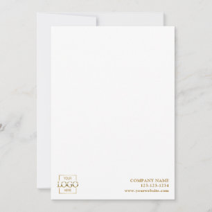Modern Simple Business Logo Professional Editable Note Card