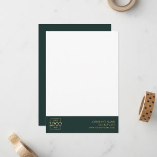 Modern Simple Business Logo Professional Editable Note Card