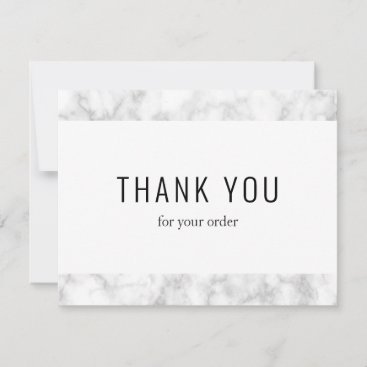 Modern Simple Business Promo Code Thank You Card