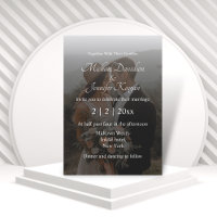 modern simple calligraphy faded  photo wedding 