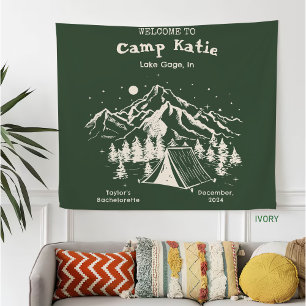 Modern Simple Camp Bachelorette Party  Fleece Blanket