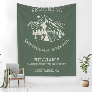 Modern Simple Camp Bachelorette Party Fleece Blanket