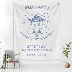 Modern Simple Camp Bachelorette Party  Fleece Blanket