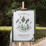 Modern Simple Camp Bachelorette Party Welcome Sign<br><div class="desc">Modern Simple Camp Bachelorette Party Welcome Sign</div>