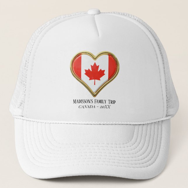 Modern Simple canada Trucker Hat (Front)