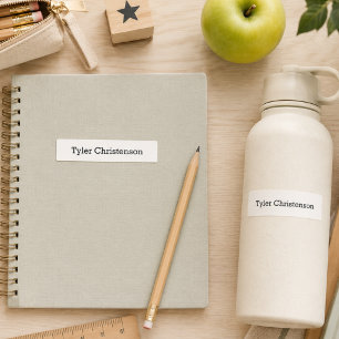 Modern Simple Chic Add Your Name School & Camp Kids' Labels