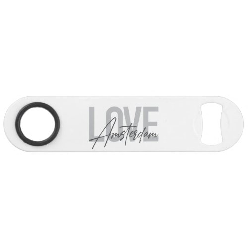 Modern simple chic cool design Love Amsterdam Bar Key