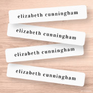 Modern Simple Chic Cute Typography Add Your Name Kids' Labels at Zazzle