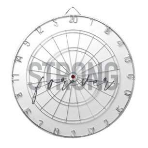 Modern, simple, chic elegant design Strong Forever Dart Board
