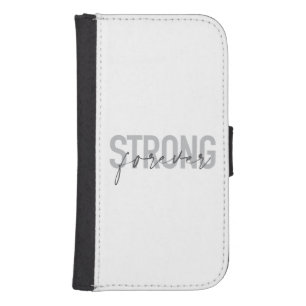 Modern, simple, chic elegant design Strong Forever Galaxy S4 Wallet Case
