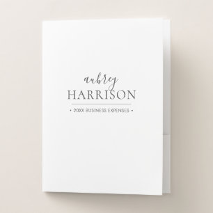 Modern Simple Chic Pocket Folder