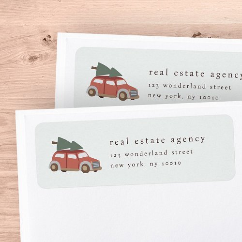 Modern Simple Chic Real Estate Business Address Label