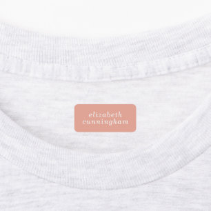 Modern Simple Chic Typography Add Your Name Kids' Labels