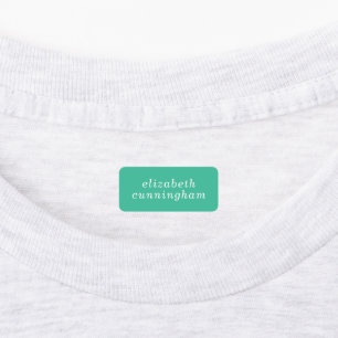 Modern Simple Chic Typography Add Your Name Kids' Labels