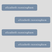 Modern Simple Chic Typography Add Your Name Kids' Labels