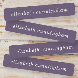 Modern Simple Chic Typography Add Your Name Kids&#39; Labels