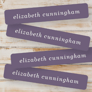 Modern Simple Chic Typography Add Your Name Kids' Labels