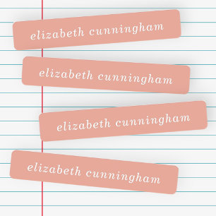 Modern Simple Chic Typography Add Your Name Kids' Labels