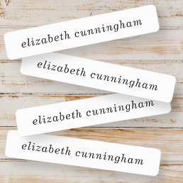 Modern Simple Chic Typography Add Your Name Kids&#39; Labels
